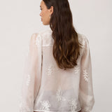 NovinCC Emb LS Shirt - Off white - Co'couture