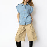 SharonCC Denim Vest - Fade Denim