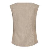 NadineCC Fitted Vest - Bisquit