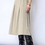 AnyaCC Midi Pleat Skirt - Sand