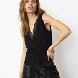 SunnyCC Lace Top - Black