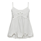 AstorCC Emb Singlet - White