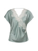IdunCC Lace SS Blouse - Mint