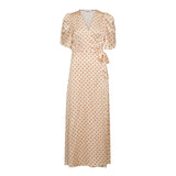 CambriaCC Dot Wrap Dress - Off white