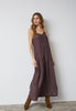 SunriseCC Block Strap Dress - Dark Brown