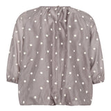 DitaCC Dot Balloon Blouse - Mink
