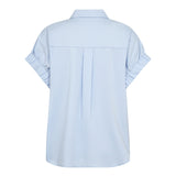 PoppyCC Elastic Cuff SS Shirt - Pale Blue