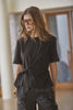 OrianeCC Pleat Tie Tee - Black
