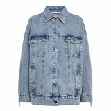 DeniceCC Denim Fringe Jacket - Bleach Denim