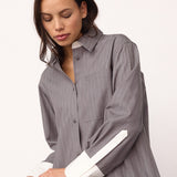 PennyCC Pin Shirt - Mid Grey