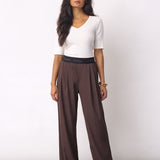 AliniCC Logo Pant - Dark Brown