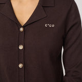LueCC LS Cardigan - Dark Brown