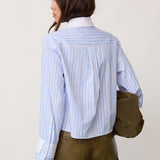 VougeCC Cuff Shirt - Pale Blue
