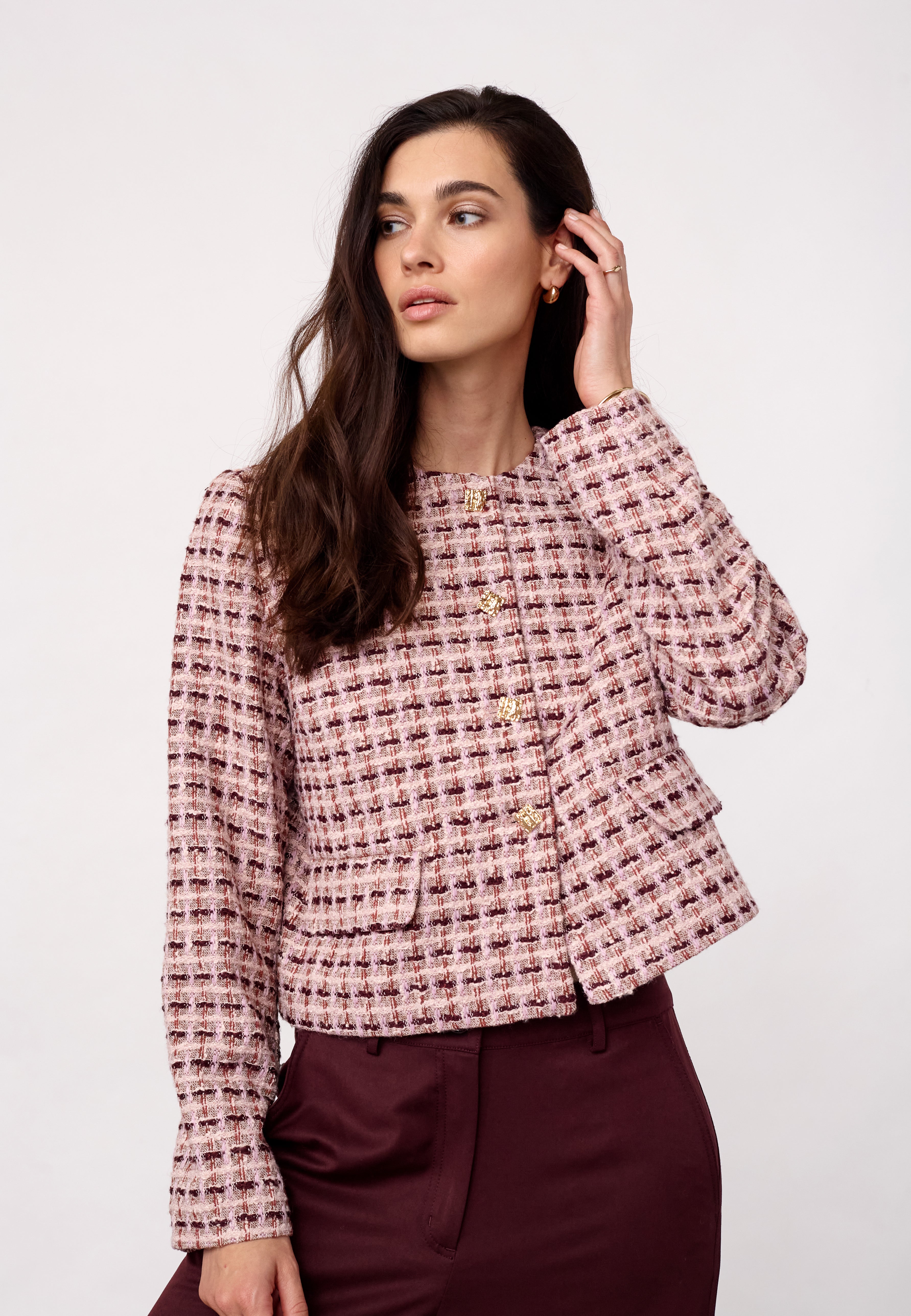 TikaCC Boucle Jacket - Dusty Rose - Co'couture