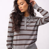 LueCC Padded Polo Knit - Brown