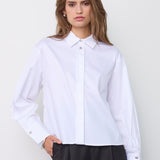 DaliaCC Sleeve Pleat Shirt - White
