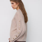 RowCC Button Sleeve Knit - Bone