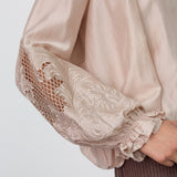 MelinCC Balloon Emb Shirt - Champagne