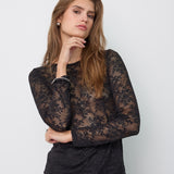BirtaCC O-neck Blouse - Black