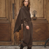 MelvaCC Cape Shirt - Brown