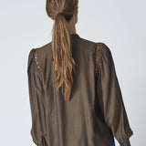 AilaCC Lace Shirt - Mocca - Co'couture
