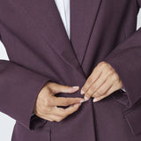 AlmiraCC Fitted Blazer - Plum - Co'couture
