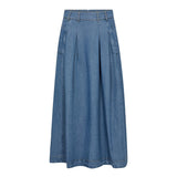 AnyaCC Denim Pleat Skirt - Denim blue - Co'couture