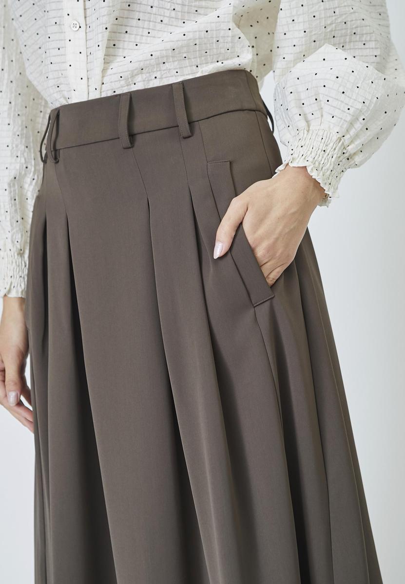 AnyaCC Pleat Skirt - Mocca - Co'couture