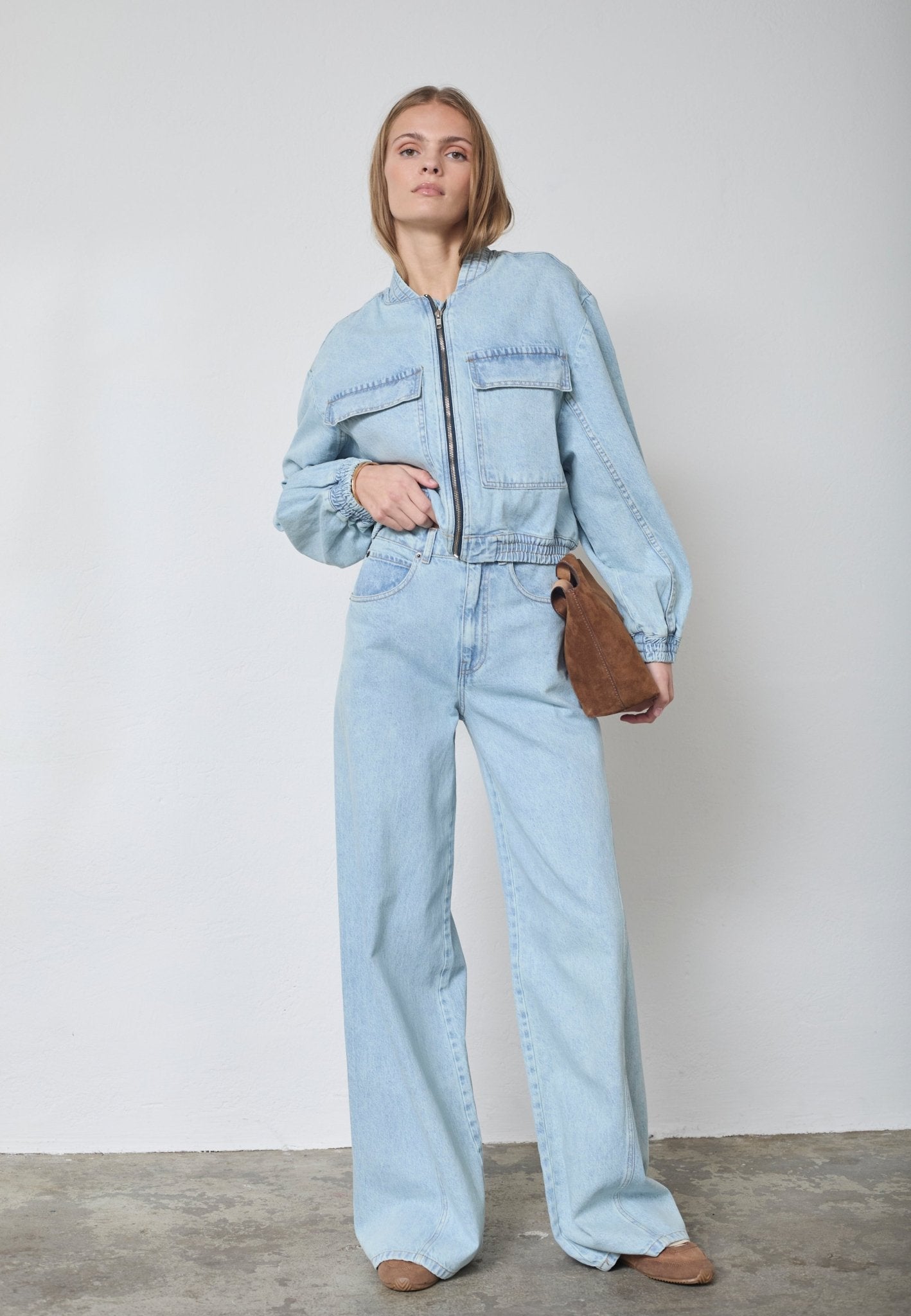 AronaCC Wide LL Jeans - Pale Blue - Co'couture
