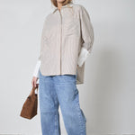 AvaraCC Stripe Shirt - Bone/Brown - Co'couture