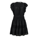 CallumCC Frill Pintuck Dress - Black - Co'couture