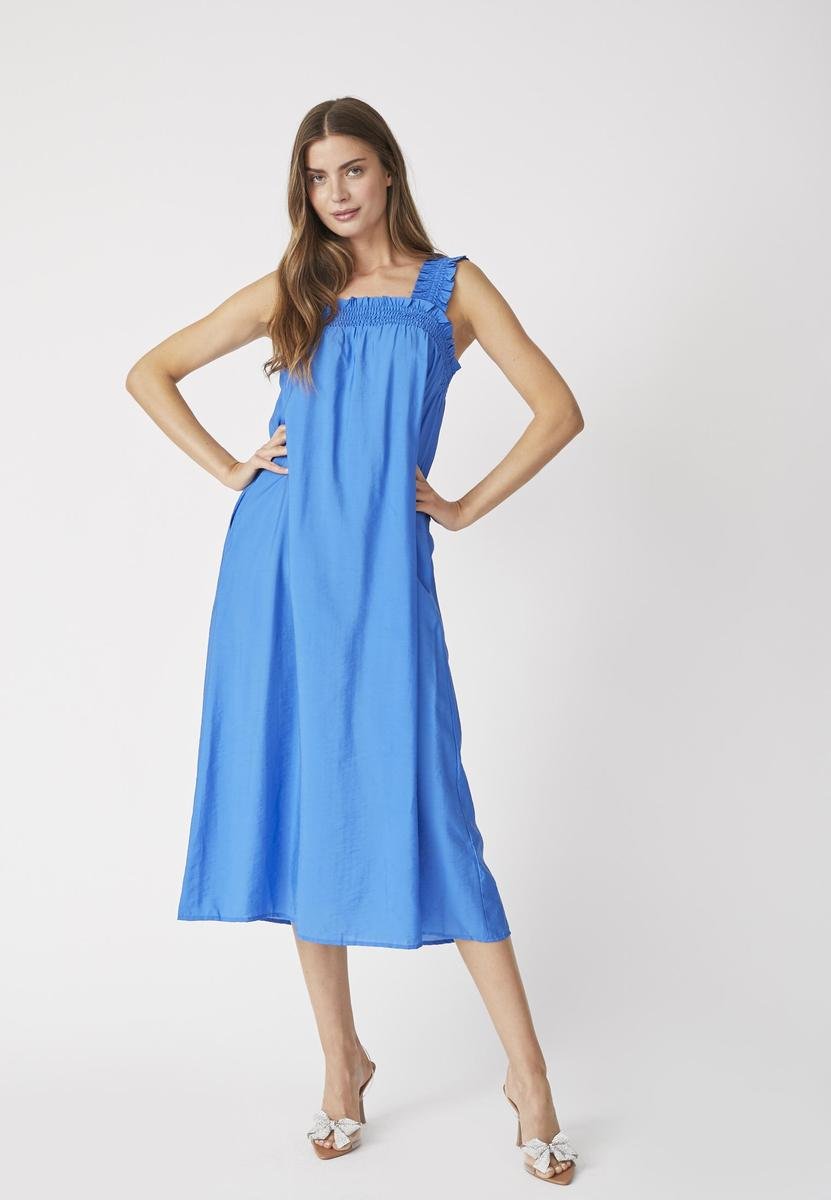 CallumCCSmock Long Strap Dress - New Blue - Co'couture