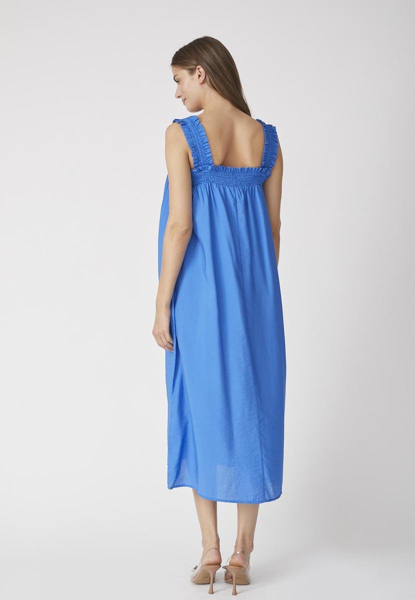 CallumCCSmock Long Strap Dress - New Blue - Co'couture