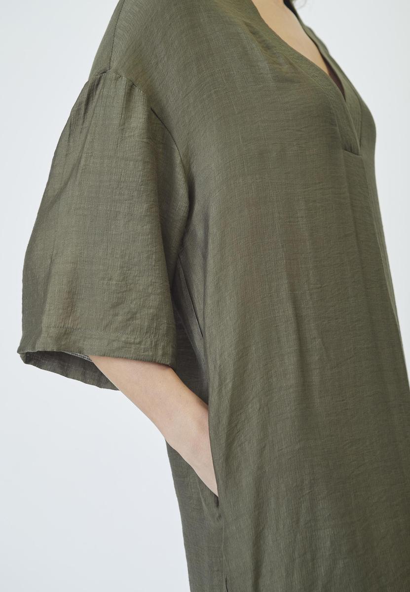 CarynCC Pleat Tunic Dress - Army - Co'couture