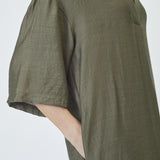 CarynCC Pleat Tunic Dress - Army - Co'couture