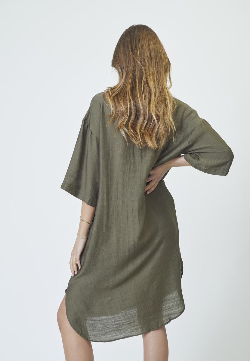 CarynCC Pleat Tunic Dress - Army - Co'couture