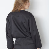 CloverCC Dot Balloon Jacket - Black - Co'couture