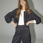 CloverCC Dot Balloon Jacket - Black - Co'couture