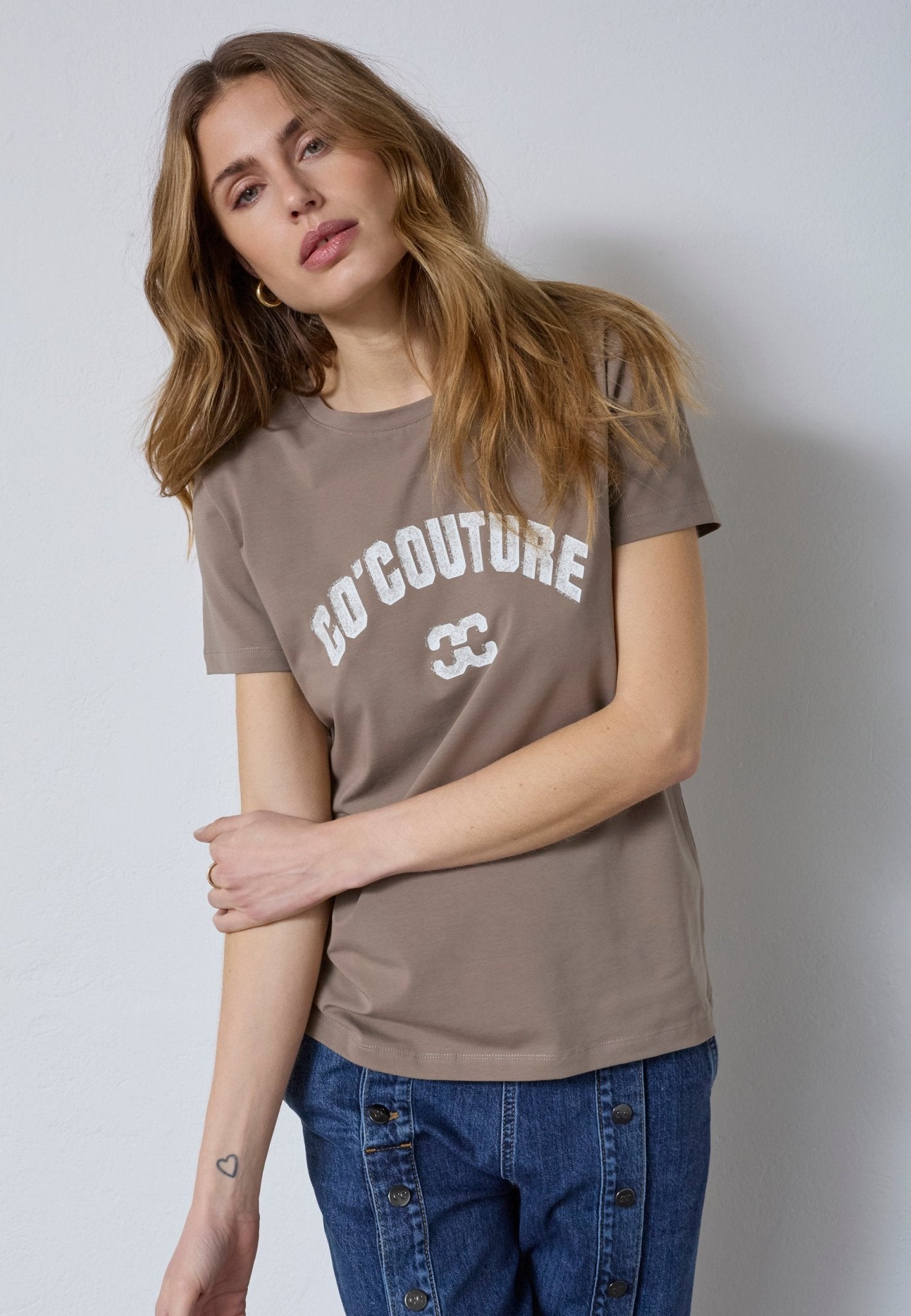 CocoutureCC Logo Tee - Walnut - Co'couture