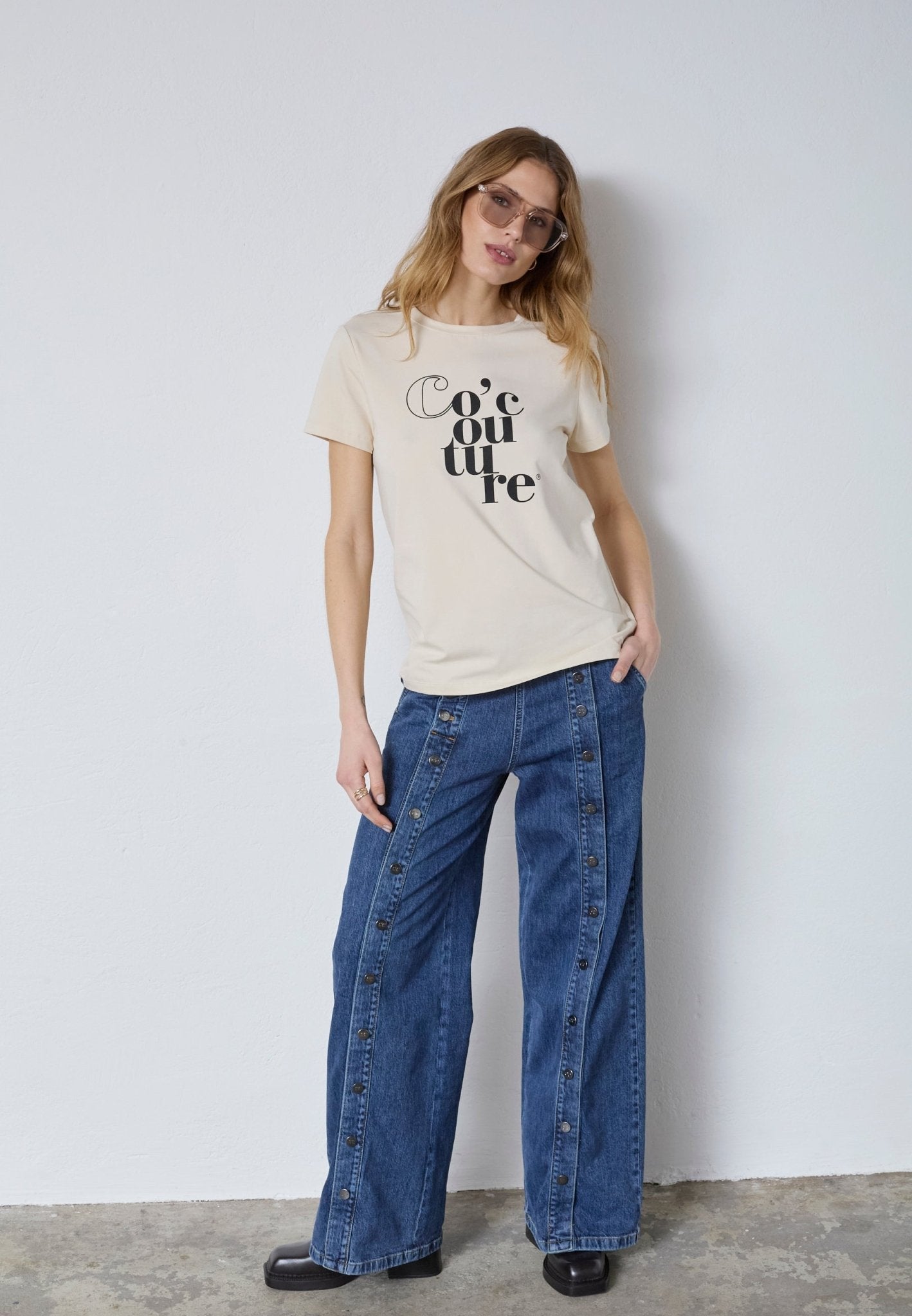 CocoutureCC Tee - Creme - Co'couture