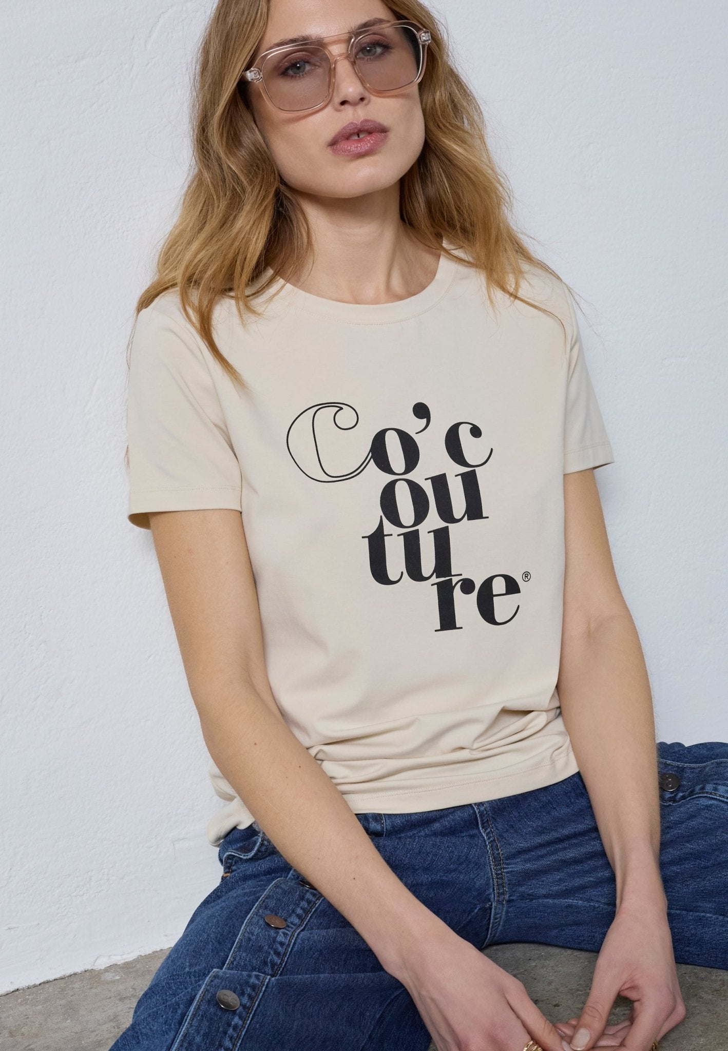 CocoutureCC Tee - Creme - Co'couture