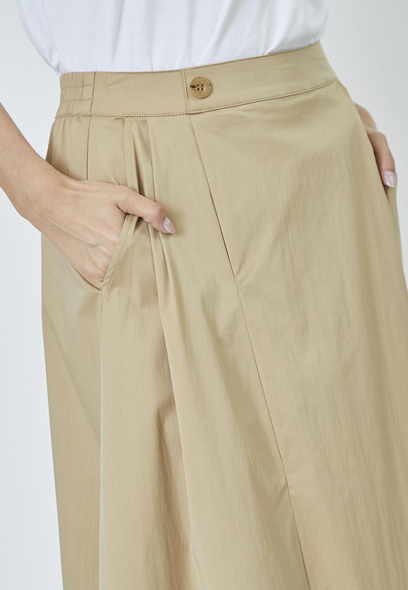 CottonCC Crisp Midi Skirt - Khaki - Co'couture