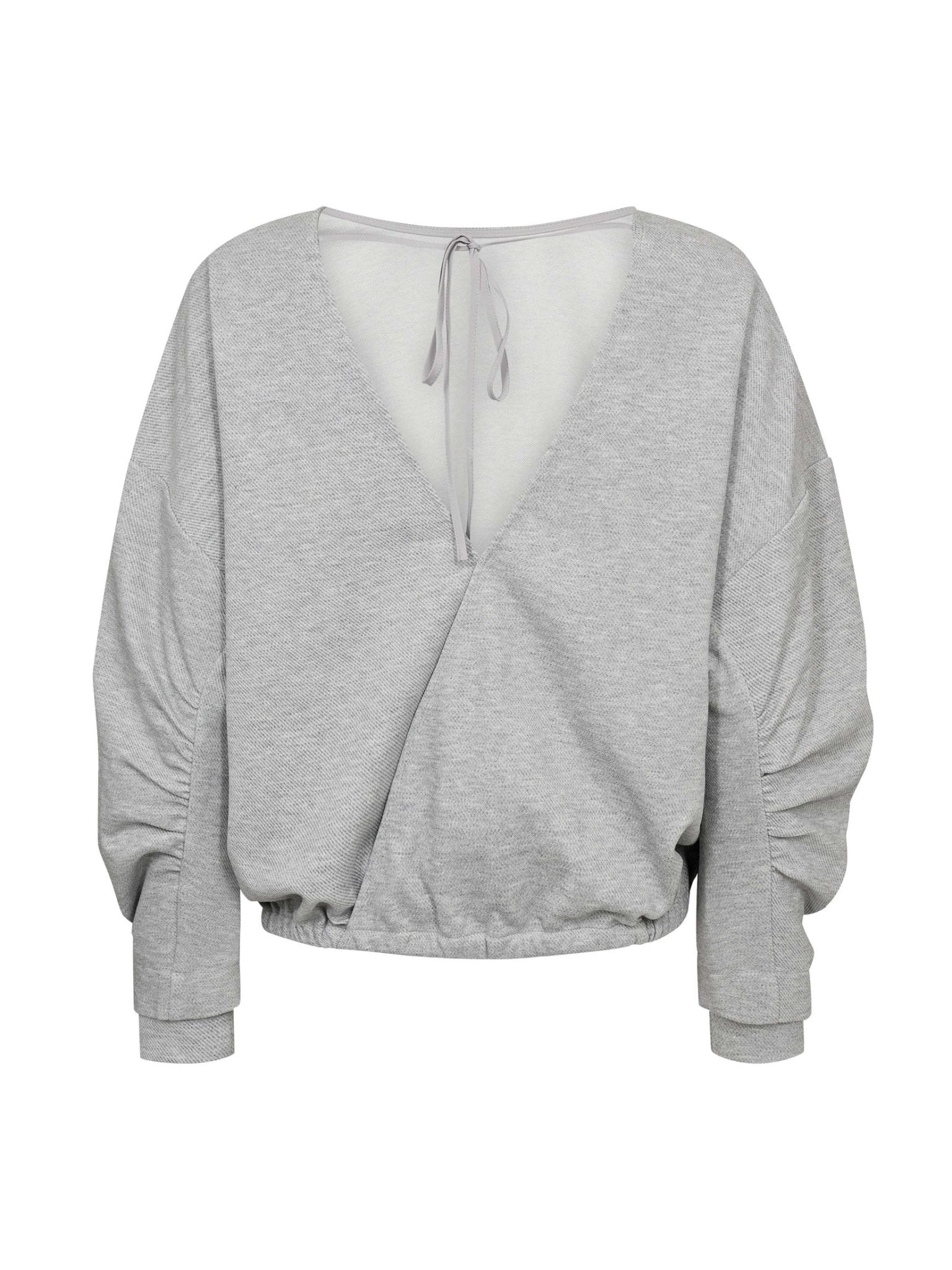 DengiCC Open Back Sweat - Grey Melange - Co'couture
