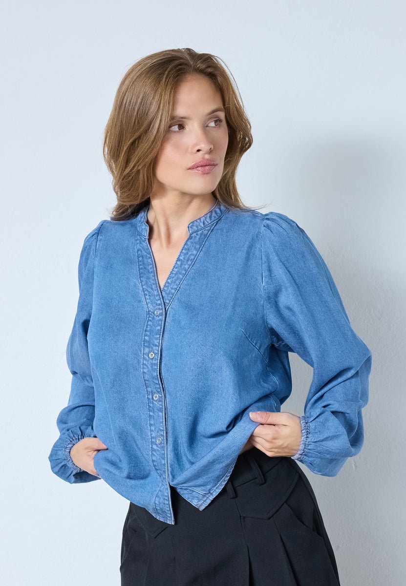 DenimCC V - Shirt - Denim blue - Co'couture