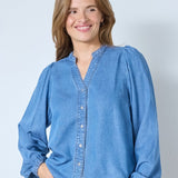 DenimCC V - Shirt - Denim blue - Co'couture