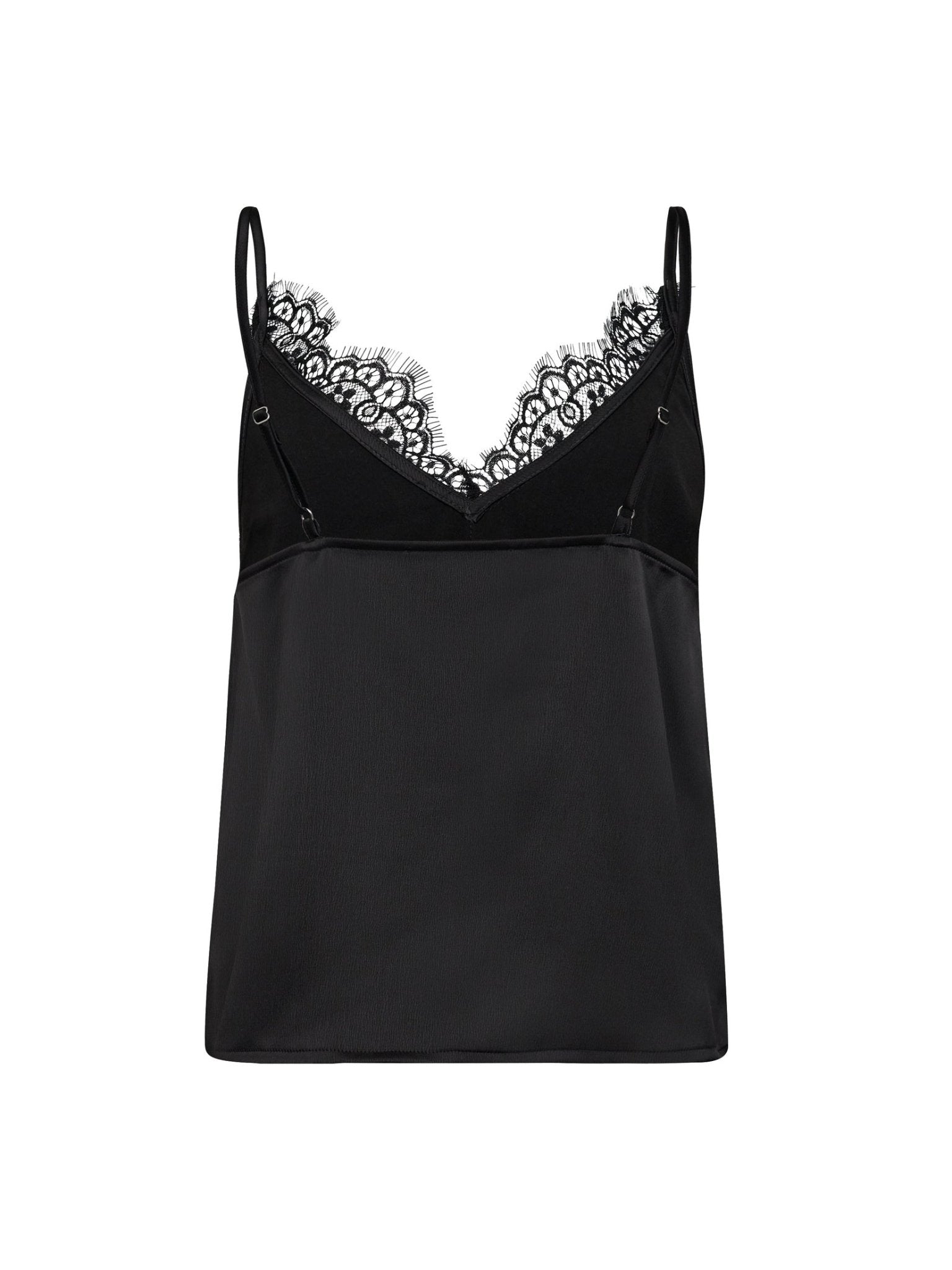 DeniseCC Lace Mix Singlet - Black - Co'couture