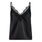 DeniseCC Lace Mix Singlet - Black - Co'couture