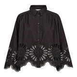 MeliseCC Emb. LS Shirt - Black