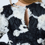 FleurCC Fluffy Blouse - Black - Co'couture