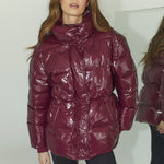 GlossyCC Puffer Jacket - Plum - Co'couture